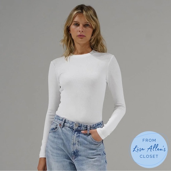 LNA Clothing Dalston Ribbed Long Sleeve - Picture 1 of 7